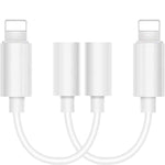 Zs-kl21836 bộ chuyển đổi tai nghe 2 chiếc 8 Pin sang 3.5mm, hỗ trợ tất cả hệ điều hành iOS