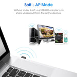 Bộ chuyển đổi USB WIFI EDUP EP-AC1651 650Mbps băng tần kép 5G/2.4GHz, card mạng không dây ngoài cho laptop Windows MacOS