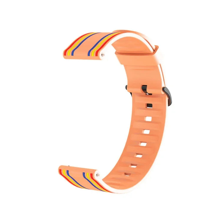 Dây silicone sọc 20mm cho Huami Amazfit GTS / Samsung Galaxy Watch Active 2 / Huawei Watch GT2 42MM