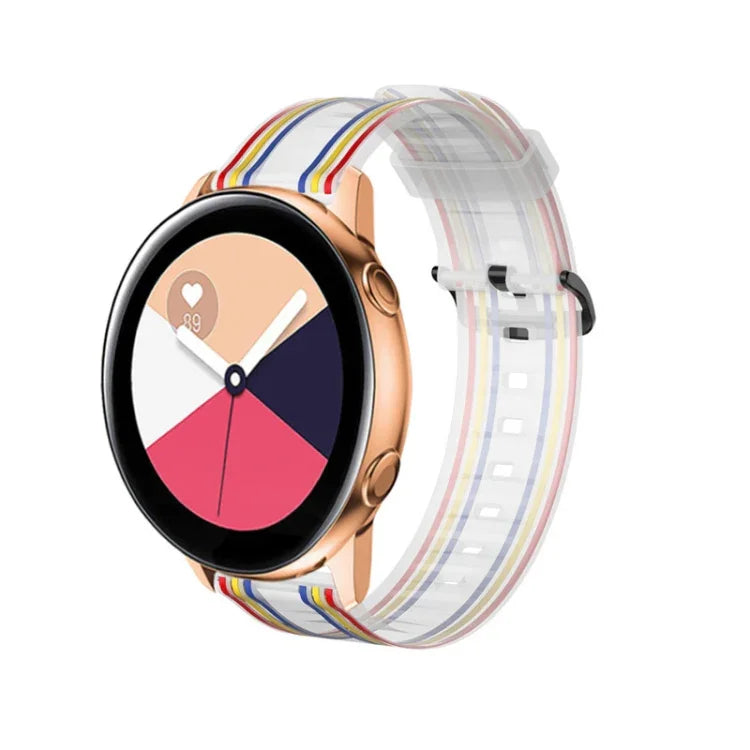 Dây silicone sọc 20mm cho Huami Amazfit GTS / Samsung Galaxy Watch Active 2 / Huawei Watch GT2 42MM