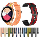 Dây silicone sọc 20mm cho Huami Amazfit GTS / Samsung Galaxy Watch Active 2 / Huawei Watch GT2 42MM