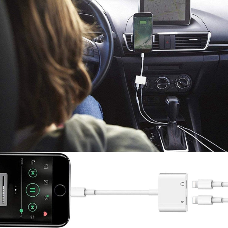 ZS-S1802 2 trong 1 Đầu nối Nam 8 Pin sang Đầu nối Nữ 8 Pin Sạc + Âm thanh, Hỗ trợ Gọi & Điều khiển Dây, Tương thích với Tất cả Hệ điều hành IOS