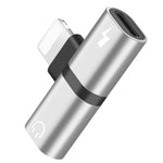 Bộ chuyển đổi tai nghe Zs-18182 2 trong 1 8 Pin đực sang 8 Pin sạc + 8 Pin âm thanh cái, hỗ trợ gọi và điều chỉnh âm lượng, tương thích hệ điều hành IOS 13