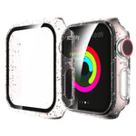 Ốp Lưng Tích Hợp Màn Hình Kính Cường Lực Bột Lấp Lánh PC Cho Apple Watch Series 4/5/6 & SE 1/2/3 44mm