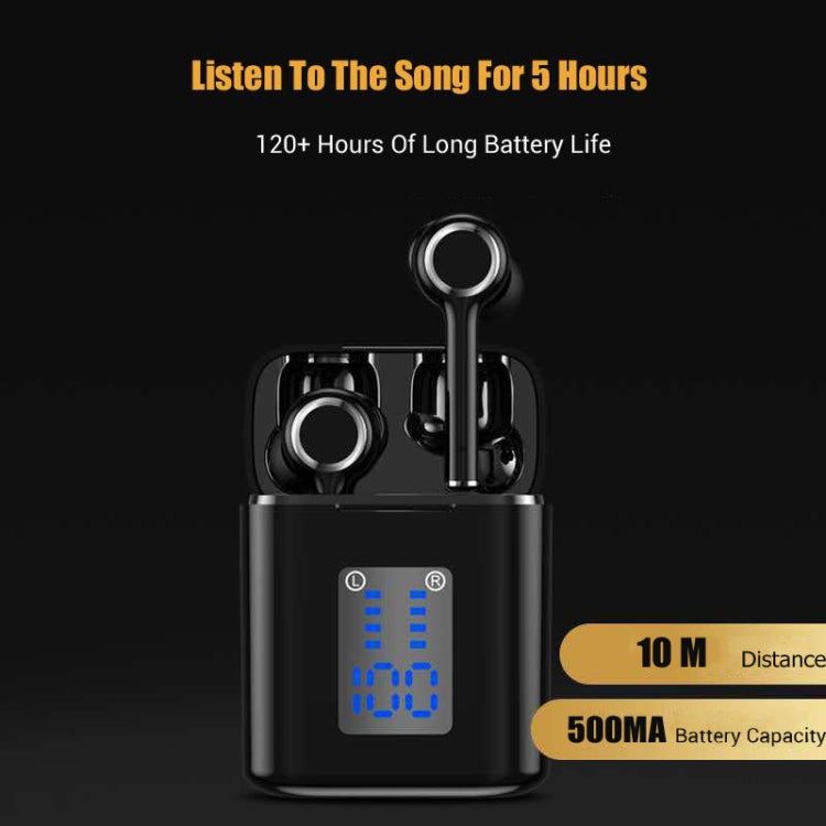 Tai nghe Bluetooth thể thao không dây T&G TG905 TWS, tai nghe stereo 5D với màn hình LED & hộp sạc