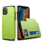 For iPhone 12 Pro 6.1 Shockproof Rugged Armor Protective Case with Card Slot, For iPhone 12 / 12 Pro