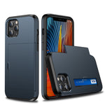 For iPhone 12 Pro 6.1 Shockproof Rugged Armor Protective Case with Card Slot, For iPhone 12 / 12 Pro