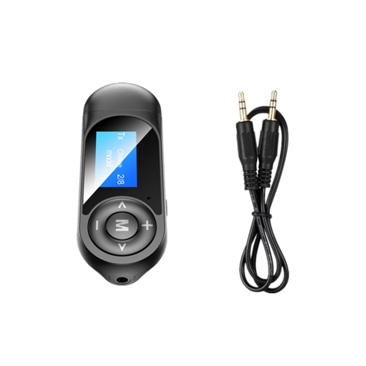 Bộ thu phát USB Bluetooth 5.0 không cần driver T13 có màn hình