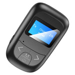 Bộ chuyển đổi Bluetooth 2 trong 1 T14 gọi rảnh tay trên xe, bộ thu phát Bluetooth với màn hình kỹ thuật số LCD, T14