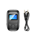 Bộ chuyển đổi Bluetooth 2 trong 1 T14 gọi rảnh tay trên xe, bộ thu phát Bluetooth với màn hình kỹ thuật số LCD, T14