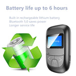 Bộ chuyển đổi Bluetooth 2 trong 1 T14 gọi rảnh tay trên xe, bộ thu phát Bluetooth với màn hình kỹ thuật số LCD, T14