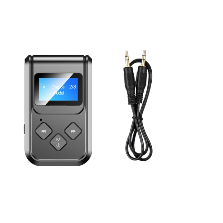 Bộ thu phát âm nhạc Bluetooth 5.0 2 trong 1 T15 có màn hình, T15