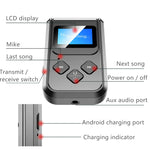 Bộ thu phát âm nhạc Bluetooth 5.0 2 trong 1 T15 có màn hình, T15