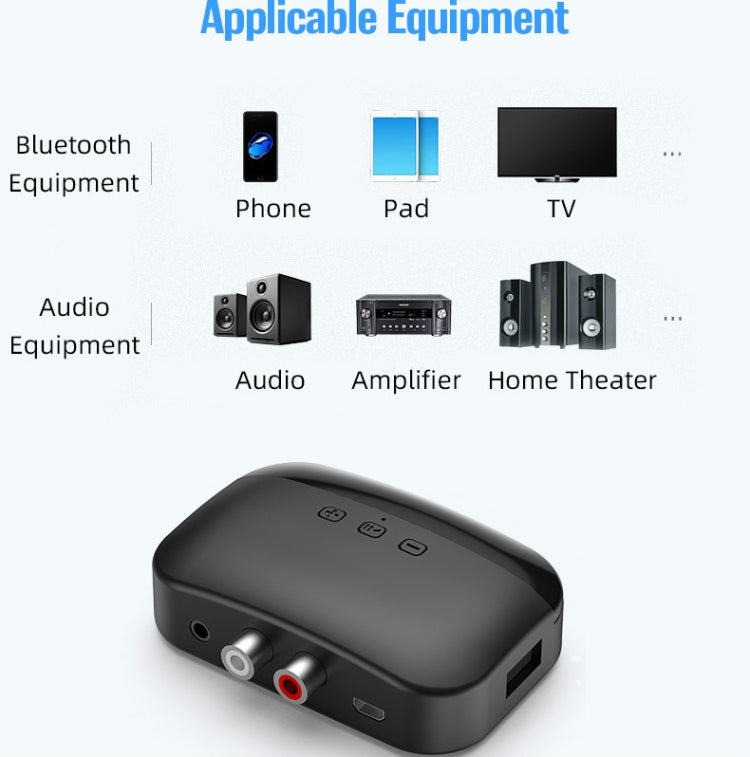 B20 NFC Bluetooth 5.0 Bộ nhận nhạc Bluetooth cho ô tô, Hỗ trợ Gọi rảnh tay & Thẻ TF & Ổ đĩa U