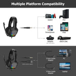 Tai nghe chơi game ONIKUMA K20 PS4 stereo có micro/đèn LED cho XBox One/Laptop máy tính bảng