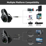 Tai nghe chơi game PC ONIKUMA K20 PS4 âm thanh vòm bass kèm micro, đèn RGB
