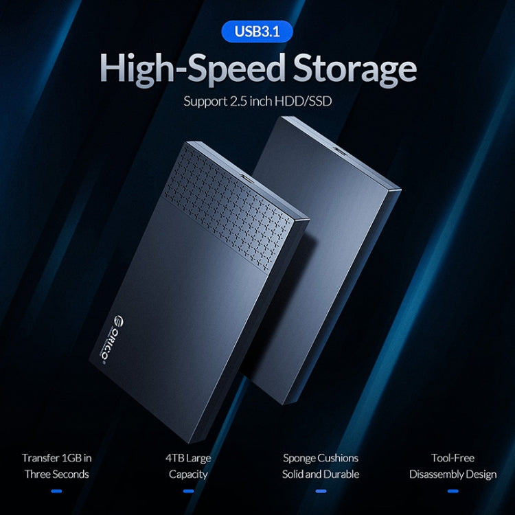 Vỏ ổ cứng di động 2.5 inch USB-C / Type-C ORICO 2526C3