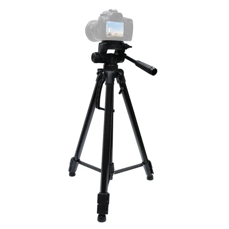 Chân đế quay phim L-3600 với gimbal giảm chấn ba chiều, tấm tháo nhanh có thể tháo rời, điều chỉnh chiều cao 62-170cm cho máy ảnh SLR, đèn chiếu sáng trực tiếp, máy chiếu (Đen), L-3600