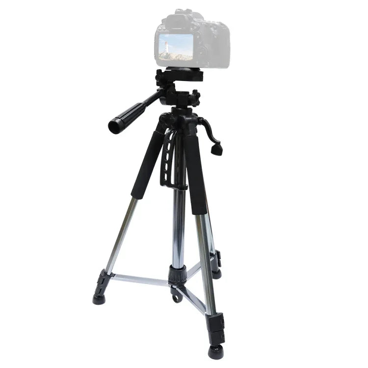 Chân máy quay L-1200 giá đỡ phát trực tiếp cho điện thoại, máy ảnh, máy chiếu 55-148CM chân máy điều chỉnh đa năng (Bạc), L-1200
