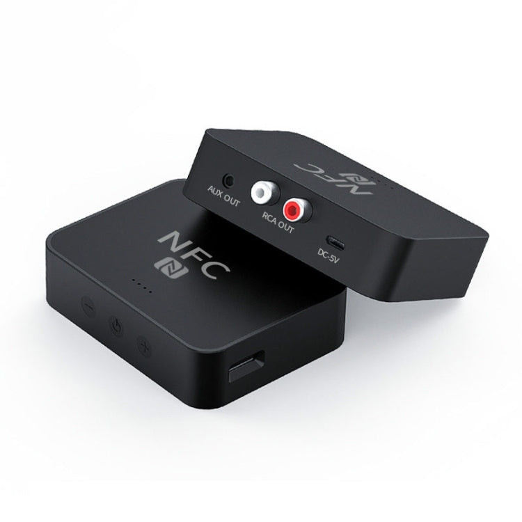R6 NFC Bluetooth 5.0 bộ thu âm nhạc để bàn, hỗ trợ thẻ TF