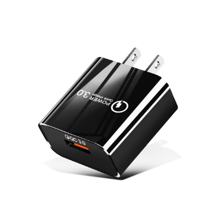 Bộ sạc nhanh USB QC3.0 18W mini cho điện thoại di động, máy tính bảng, phích cắm US, phích cắm US
