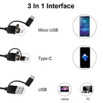 Máy soi kỹ thuật số HD USB 3 trong 1 loại ống tai Nội soi kỹ thuật số lấy ráy tai