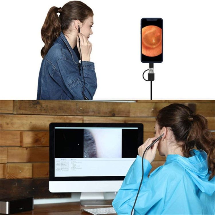 Máy soi kỹ thuật số HD USB 3 trong 1 loại ống tai Nội soi kỹ thuật số lấy ráy tai