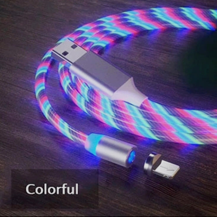 Cáp sạc điện thoại hút nam châm USB sang 8 Pin nhiều màu, chiều dài: 1m, 1m