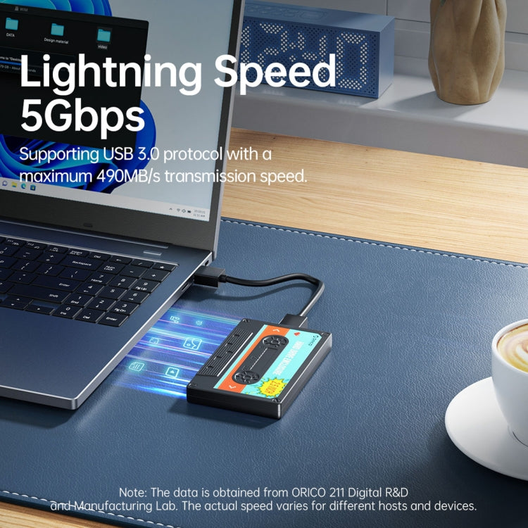 Hộp đựng ổ cứng USB 3.0 SATA 2.5 inch ORICO 2580U3, hộp ổ cứng di động cổ điển, 2580U3
