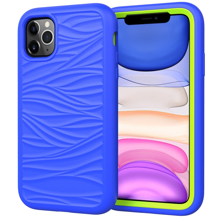 For iPhone 11 Wave Pattern 3 in 1 Silicone+PC Shockproof Protective Case, For iPhone 11
