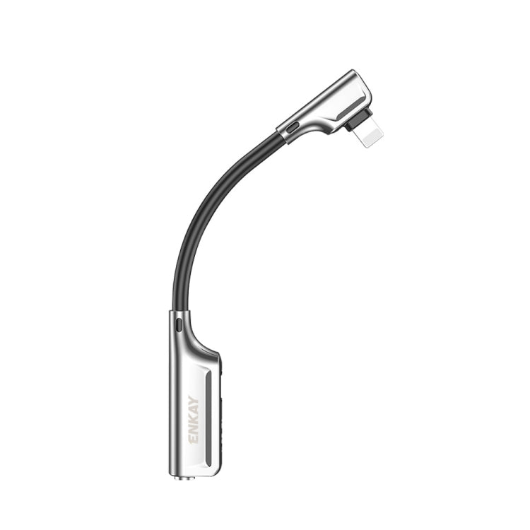 ENKAY ENK-AT103 Bộ chuyển đổi giao diện 8 Pin sang âm thanh 3.5mm và sạc 8 Pin, bộ chuyển đổi hợp kim kẽm, âm thanh 3.5mm và sạc 8 Pin
