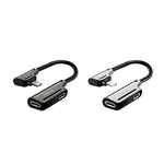ENKAY ENK-AT102 Bộ chuyển đổi bộ sạc 8 Pin + âm thanh 8 Pin, bộ chuyển đổi hợp kim kẽm, sạc 8 Pin + âm thanh 8 Pin
