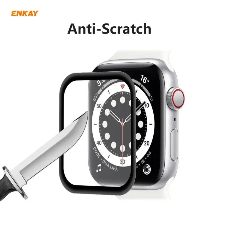10 Cái Dành Cho Apple Watch Series 6/5/4/SE 44mm ENKAY Hat-Prince 3D Toàn Màn Hình PET Cong Nóng Uốn Dẻo Phim Bảo Vệ Màn Hình HD, Dành Cho Apple Watch Series 6/5/4/SE 44mm