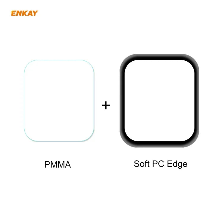5 cái ENKAY Hat-Prince 3D Kính cường lực bảo vệ màn hình HD viền mềm PC toàn màn hình + PMMA, Dành cho Apple Watch 6/5/4/SE 44mm, Dành cho Apple Watch 6/5/4/SE 40mm