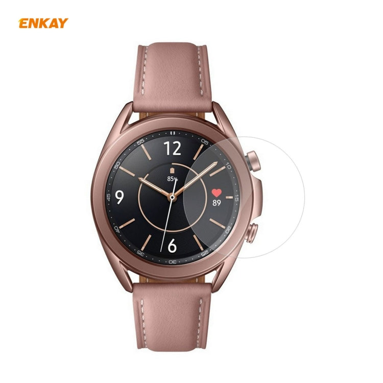 2 miếng dán màn hình PET HD trong suốt ENKAY Hat-Prince, dành cho Samsung Galaxy Watch3 45mm, dành cho Samsung Galaxy Watch3 41mm