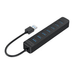 Hub USB 3.0 7 cổng ORICO TWU3-7A-BK, TWU3-7A