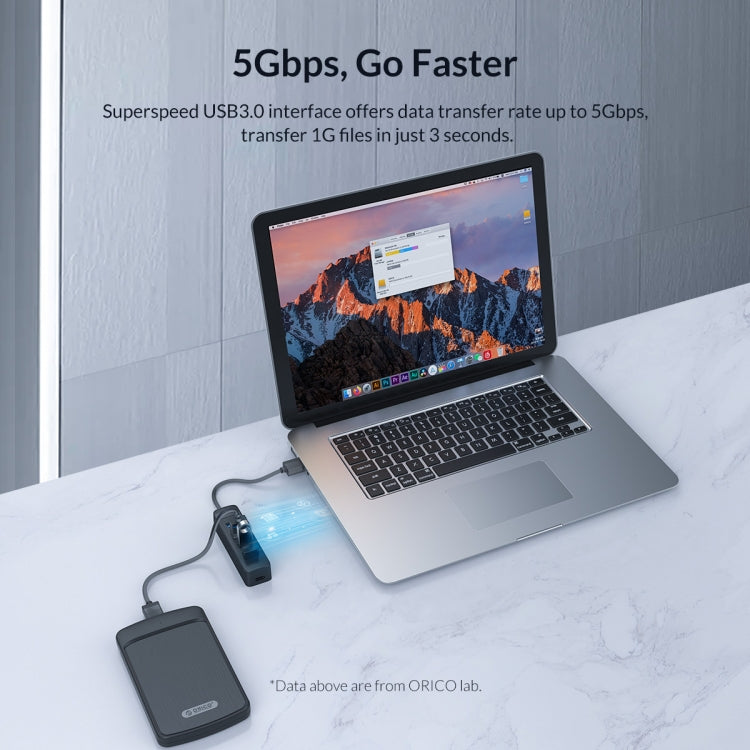 Hub USB 3.0 7 cổng ORICO TWU3-7A-BK, TWU3-7A
