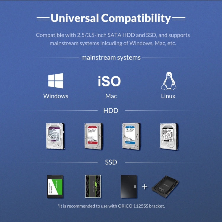 Vỏ ổ cứng USB3.0 2 khoang có Raid ORICO NS200RU3, NS200RU3