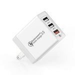 Bộ sạc nhanh di động SDC-30W 30W QC 3.0 USB + 2 cổng USB 2.0 2.4A cho điện thoại, máy tính bảng, PC, cắm US