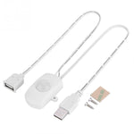 Công tắc cảm biến chuyển động hồng ngoại PIR cơ thể người DC 5V/12V/24V USB cho dải đèn LED, Màu đen, Màu trắng