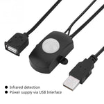 Công tắc cảm biến chuyển động hồng ngoại PIR cơ thể người DC 5V/12V/24V USB cho dải đèn LED, Màu đen, Màu trắng
