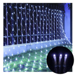 Dây đèn lưới câu cá chống nước 4x6m 672 đèn LED, rèm đèn chuỗi đèn trang trí tiệc cưới lễ hội, 220V, phích cắm EU