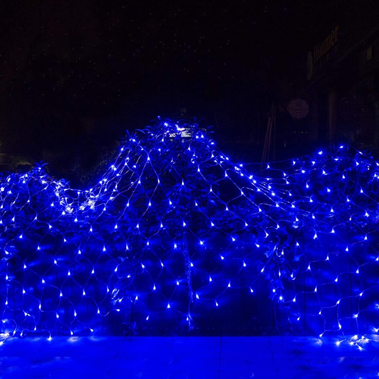 Dây đèn lưới câu cá chống nước 4x6m 672 đèn LED, rèm đèn chuỗi đèn trang trí tiệc cưới lễ hội, 220V, phích cắm EU