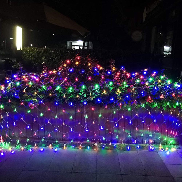 Dây đèn lưới câu cá chống nước 4x6m 672 đèn LED, rèm đèn chuỗi đèn trang trí tiệc cưới lễ hội, 220V, phích cắm EU