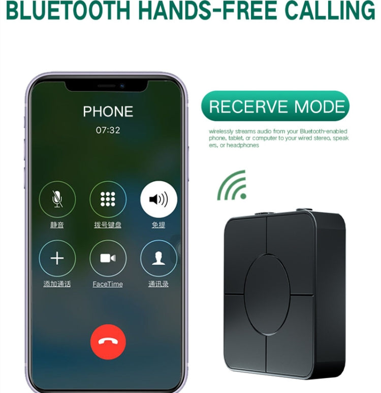 KN326 bộ thu phát âm thanh Bluetooth 5.0 hai trong một, bộ chuyển đổi Bluetooth cho gọi rảnh tay