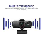 Webcam C5 4 triệu điểm ảnh tự động lấy nét 2K Full HD xoay 360 độ USB không cần driver phát trực tiếp có mic, C5