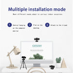 Webcam C5 4 triệu điểm ảnh tự động lấy nét 2K Full HD xoay 360 độ USB không cần driver phát trực tiếp có mic, C5