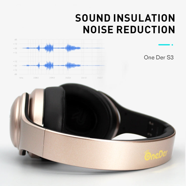 Tai nghe và loa di động OneDer S3 2 trong 1 tai nghe Bluetooth không dây chống ồn chụp tai stereo