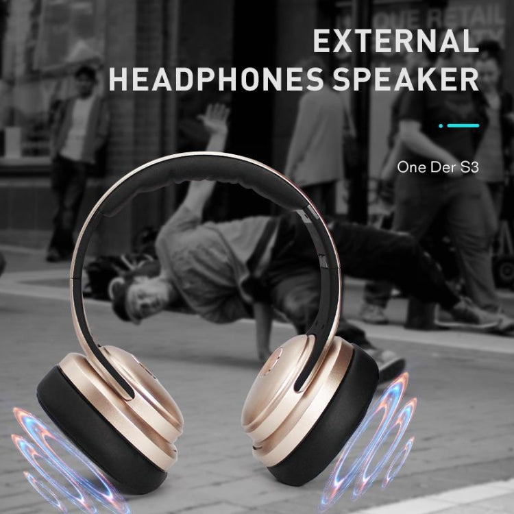 Tai nghe và loa di động OneDer S3 2 trong 1 tai nghe Bluetooth không dây chống ồn chụp tai stereo