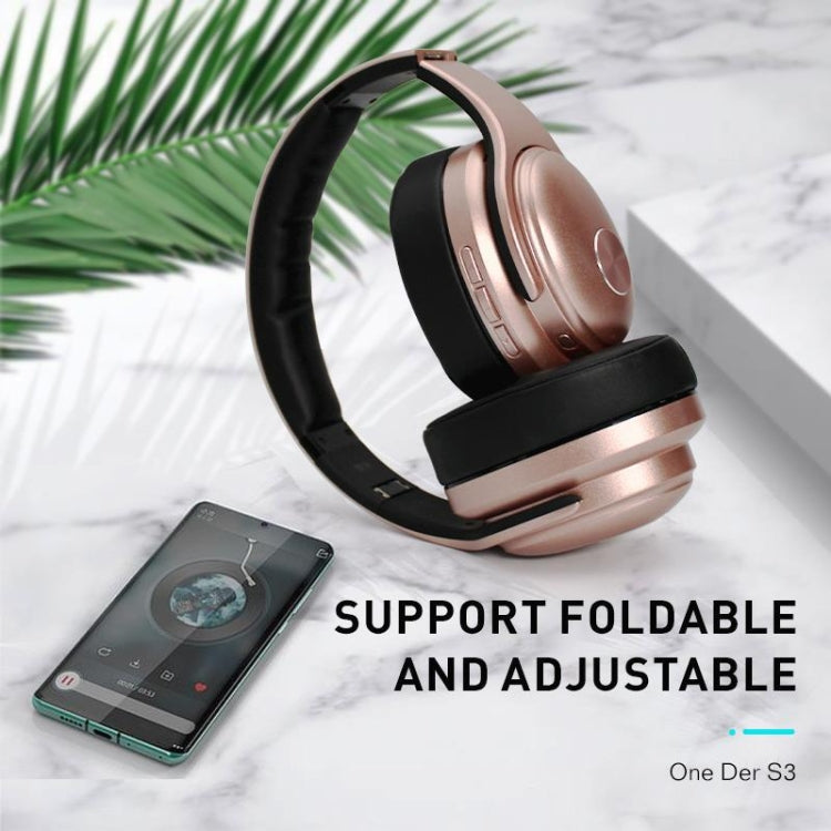Tai nghe và loa di động OneDer S3 2 trong 1 tai nghe Bluetooth không dây chống ồn chụp tai stereo